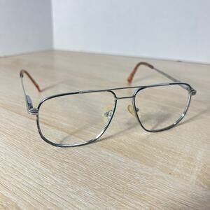 American Optical Safety AOS 760 Eyeglasses Silver FRAMES ONLY 60-16-145